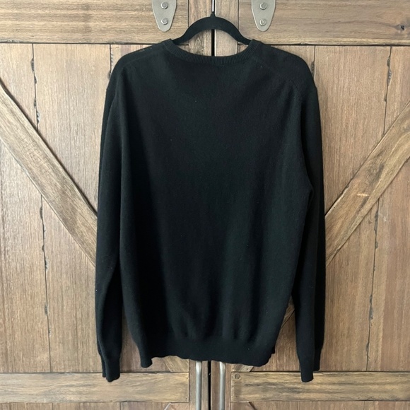 Club Room Men’s Luxury 100% Cashmere Crew-Neck Sweater Black Size Large EUC - Picture 3 of 5